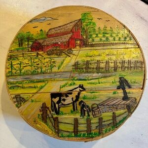 Rustic Farmhouse Painted Wooden Box